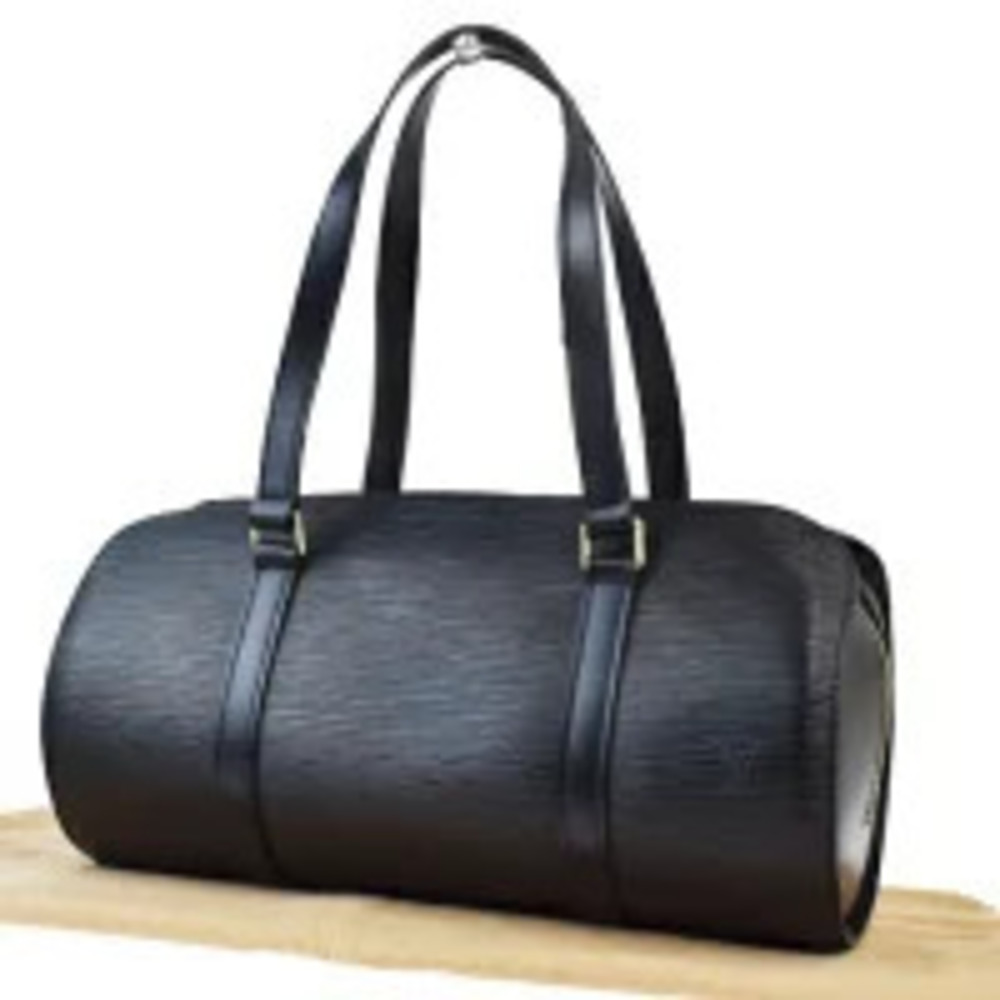 Louis Vuitton Soufflot Shoulder Bag Cylindrical Epi Leather Noir Black